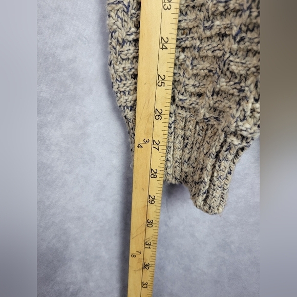 Joseph Abboud Wool Blend Shawl Collar Button Tan Sweater Size XL - Picture 8 of 10